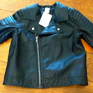 Boys Faux leather jacket 4T